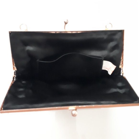 Du Val Vintage Black Beaded and Embroidered Handbag - Picture 6 of 9